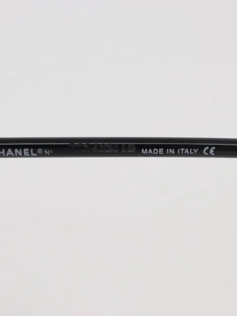 CHANEL COCO Mark Sunglasses plastic Black CC Auth 176084A